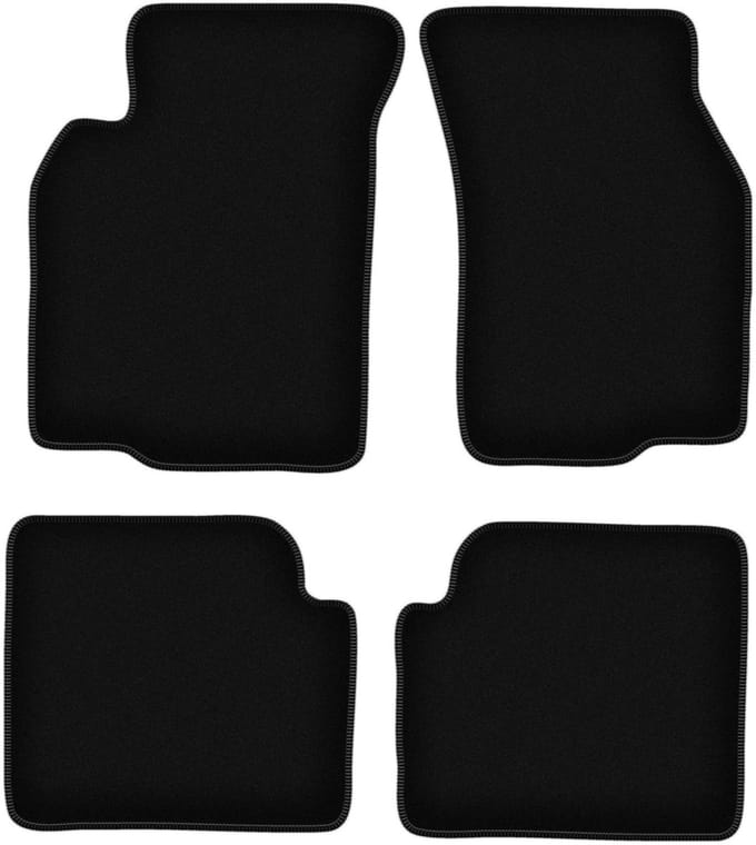 BASIC zwarte veloursmatten voor: Mitsubishi Colt V (CJ0) hatchback (1996-2003)