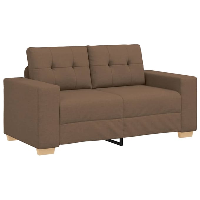 vidaXL - Loveseat - Bank - Bruin - 160x77x82 - cm - Stof