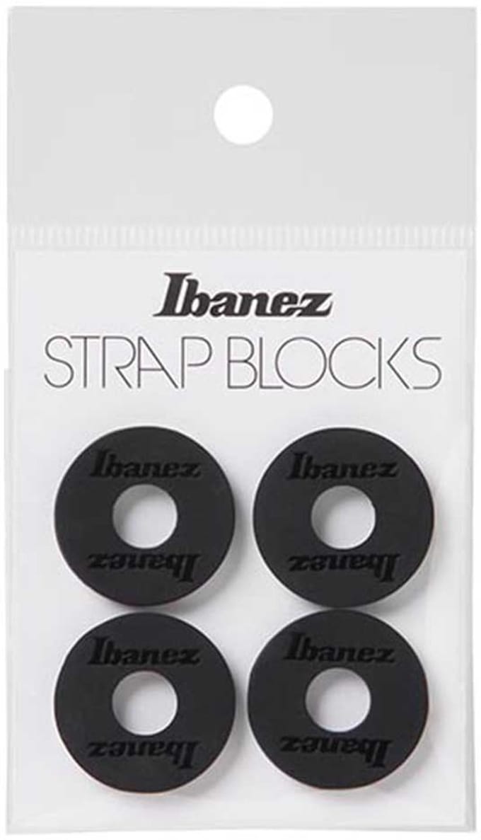 Ibanez ISB4-BK Sillicone Strap Blocks Zwart (4 Stuks)