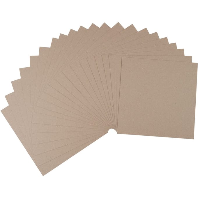 Kraftkarton 30,5 x 30,5 cm, 20 vellen
