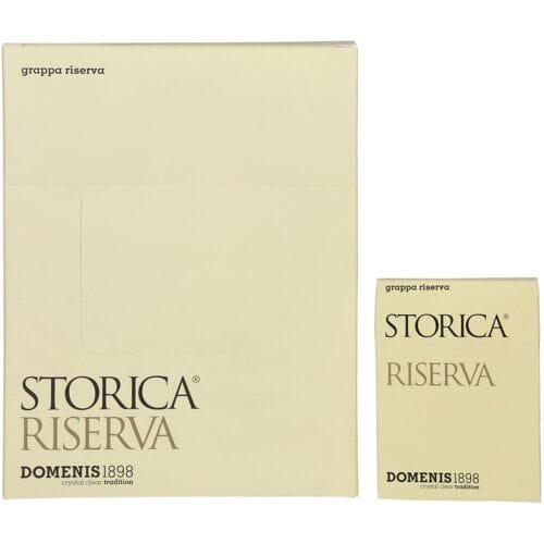Domenis 1898 STORICA RISERVA Grappa 50% Vol. 10x10x0,005l in geschenkverpakking