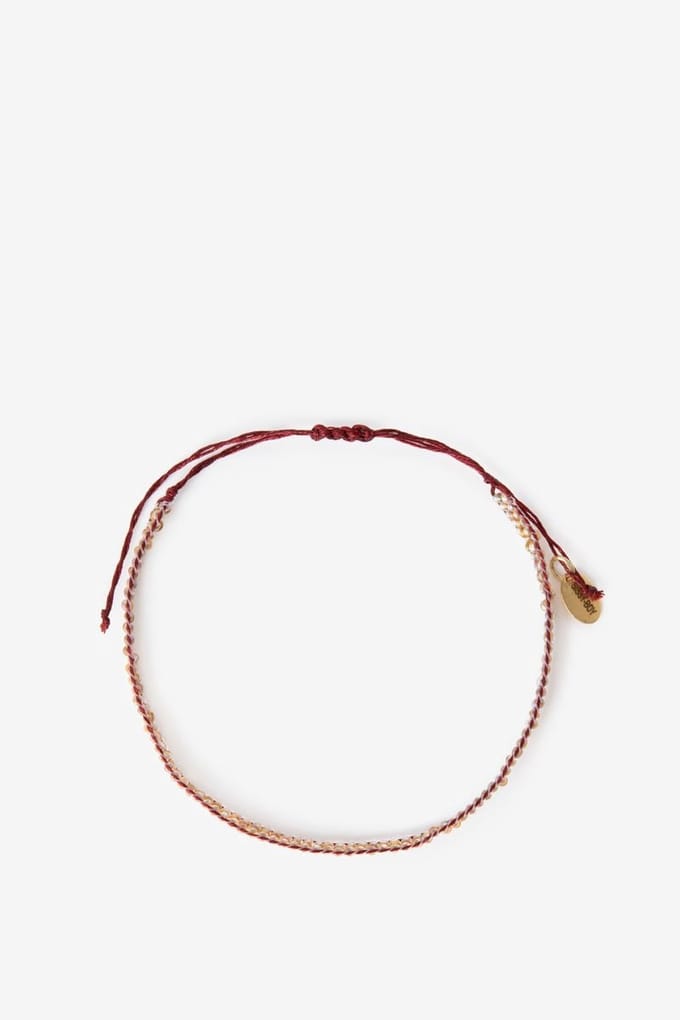 Sissy-Boy - Donkerrode armband met kralen