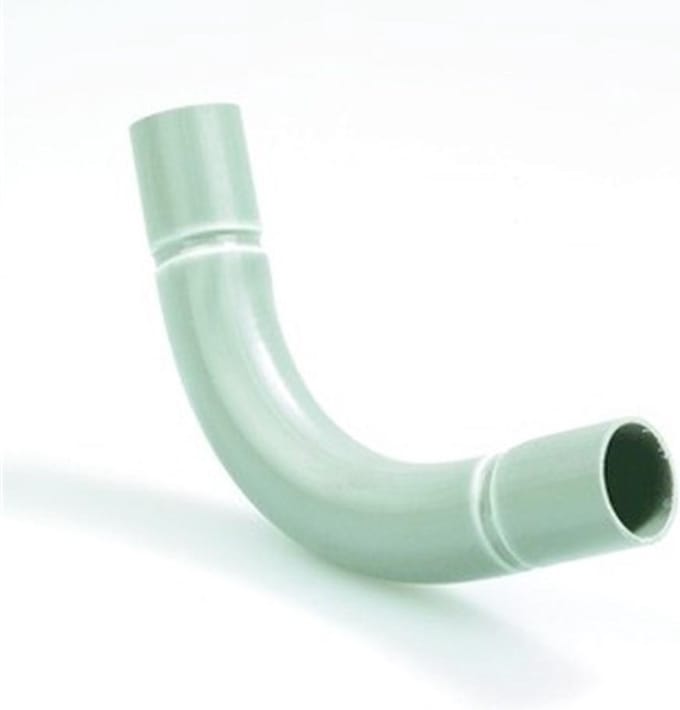 Dyka Hostalite bocht PVC slagvast grijs 3/4"