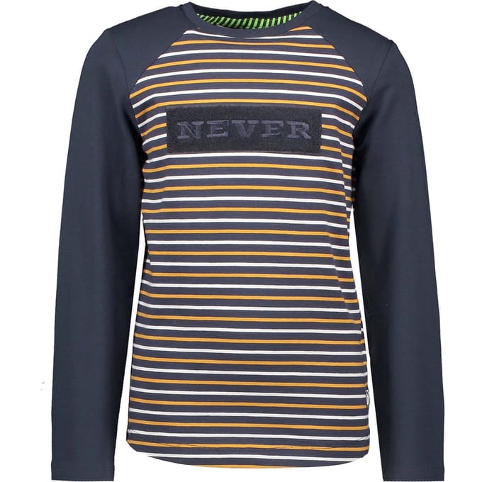 B-nosy - Maat 122/128 - Jongens T-shirt - Oak stripe