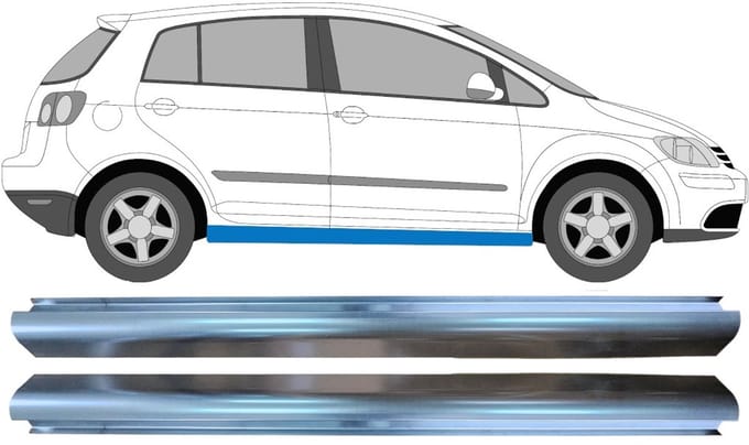 Reparatie dorpel voor Volkswagen Golf Plus 2005-2013 / Links = Rechts / Set