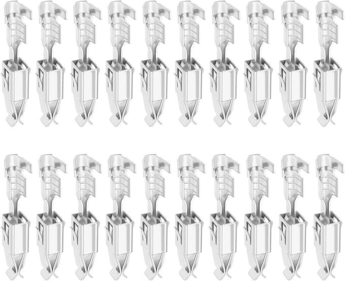 20 Stuks Vervangende Crimp Terminals voor Bedrading - Compatibel met VW en Audi Socket Contacts