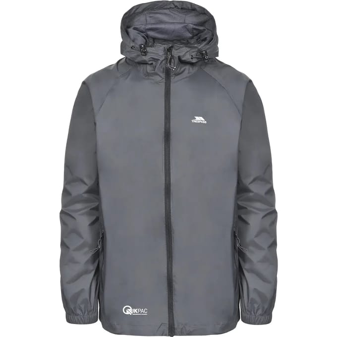 Trespass Adults Unisex Qikpac Packaway Waterproof Jacket (Flint)