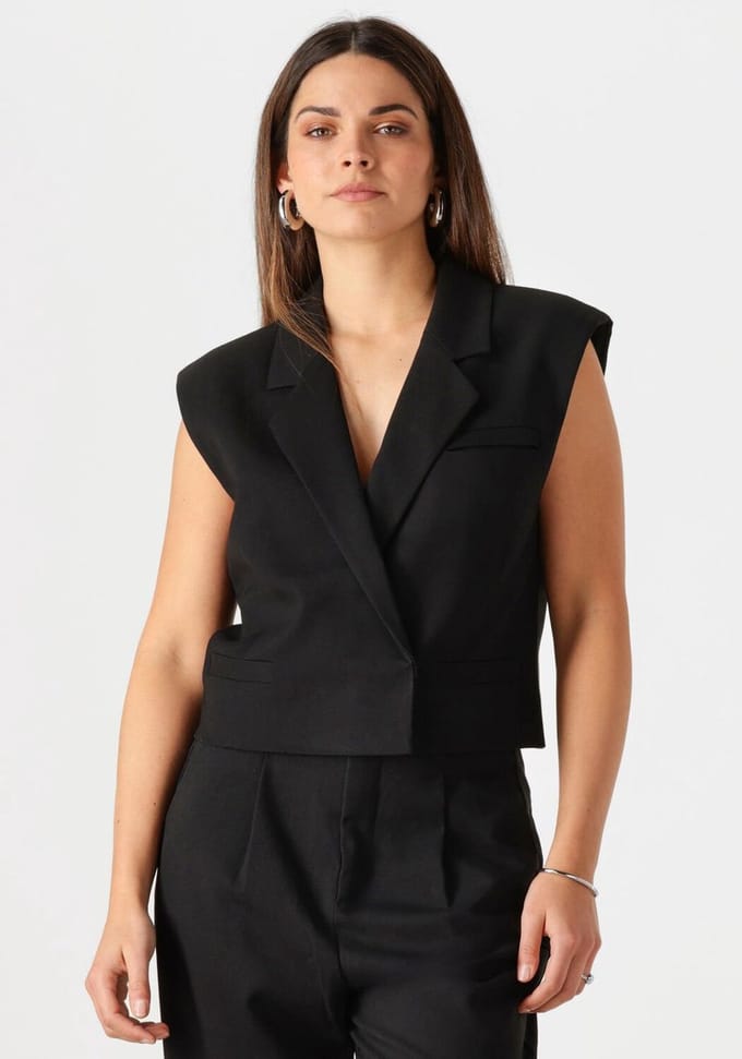Copenhagen Muse Cmtailor-short Waiscoat Blazers Dames - Zwart - Maat M