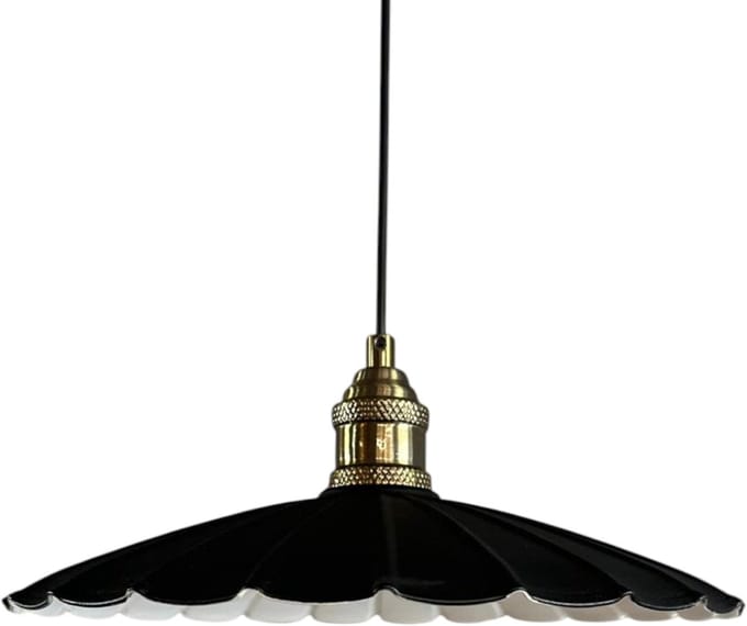 Bamyum Risso Hanglamp Industrieel Metaal Ø34 cm, Vintage Hanglamp, E27 Pendellamp