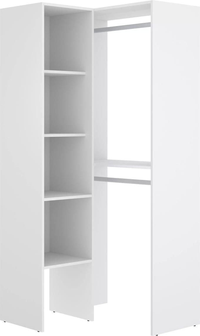 Vente-unique Hoekkast - L79 cm - Wit - FERDINAND