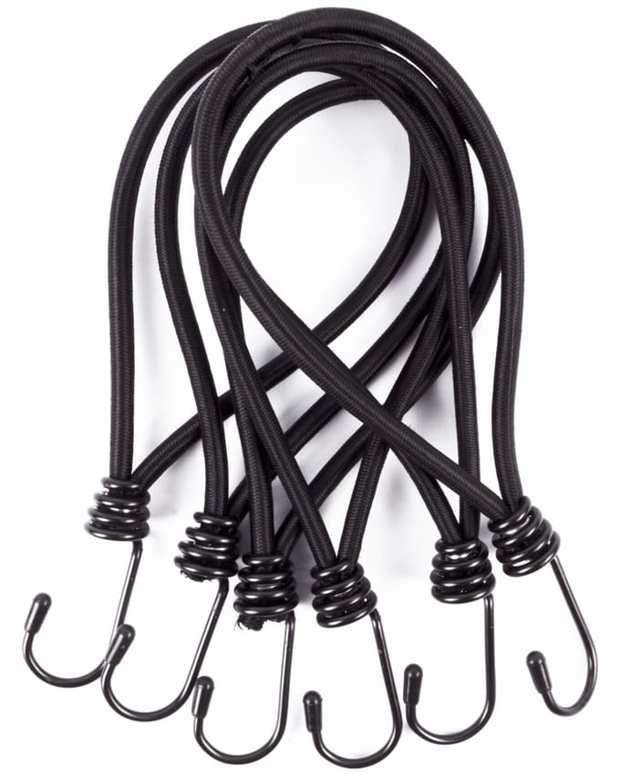 Benson Spanelastieken - met haak - 12x stuks - spanners voor spandoeken - afdekzeilen/netten