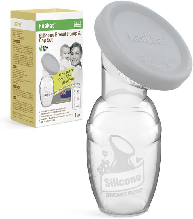 Handmatige Borstpomp met Siliconen Dop 100 ml – Perfect voor Borstvoeding