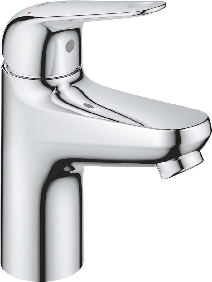 GROHE Europro wastafelkraan - s-size - opbouw - 1-gats - eengreeps - met klikwaste - chroom