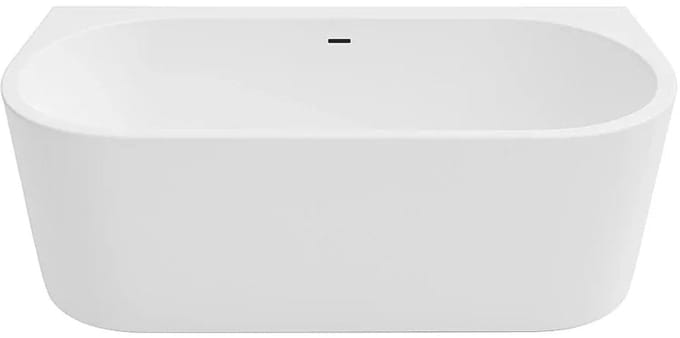 DutchLine Half-vrijstaand Bad - Mat Wit - 1700x750x600