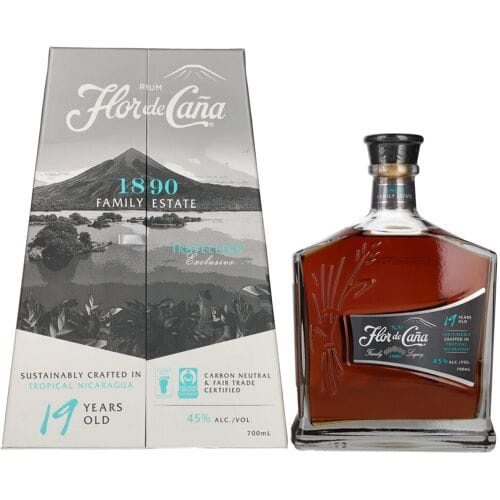 Flor de Caña Centenario 19 Years Old Rum 45% Vol. 0,7l in geschenkverpakking