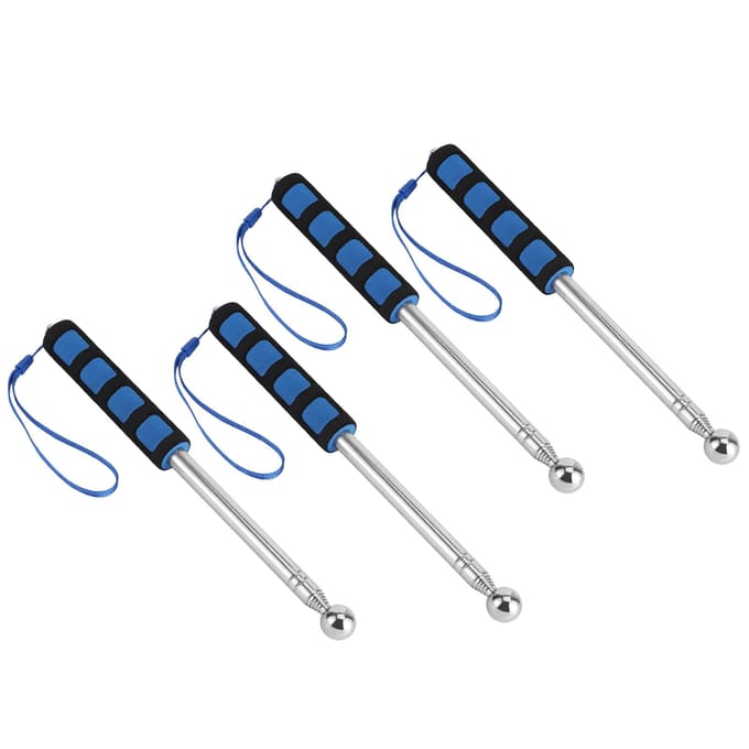 4 stuks Telescopische Stang Tool Draagbare Uitschuifbare Lange Pen Oppakstok Huisinspectie Tool 120cm blue