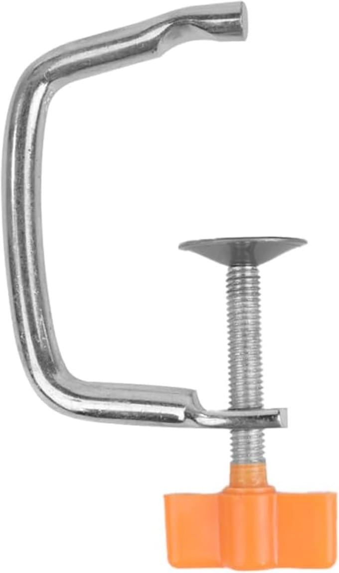 Pastamachine Klem - Deegroller Houder - Keuken Gebruik - Verstelbare Breedte - 15cm Lengte - Oranje