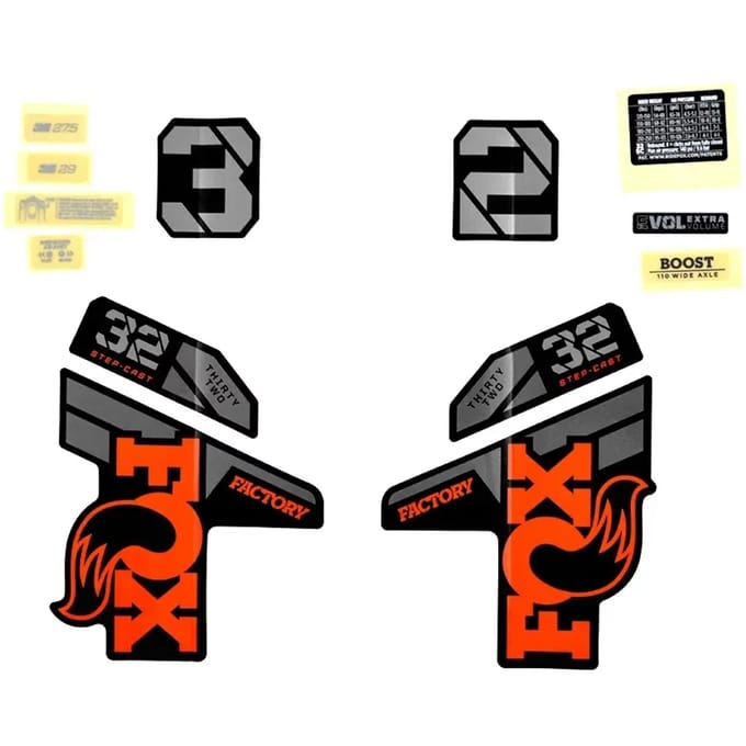 Decalset Fox 2021, 32 SC, F-S, Logo, Fork