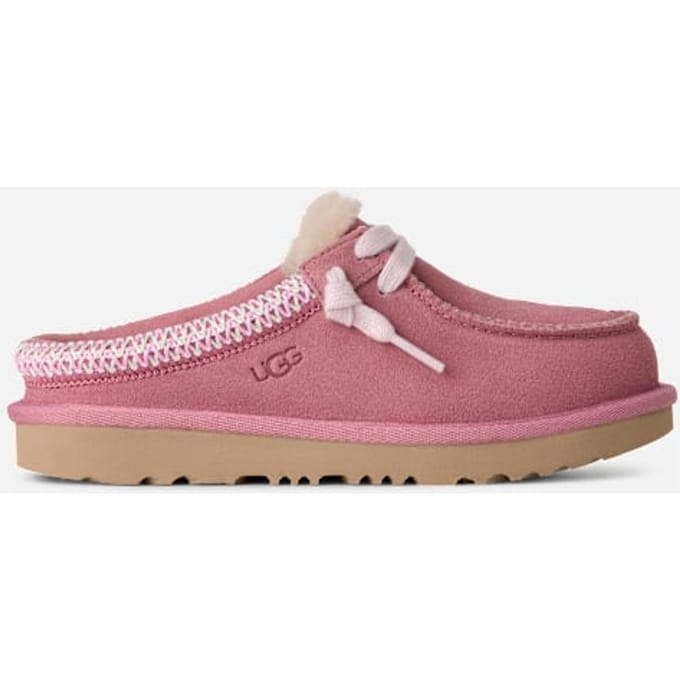 UGG® Tasman Mule in Horizon Pink, Suede/Polyester/Cotton