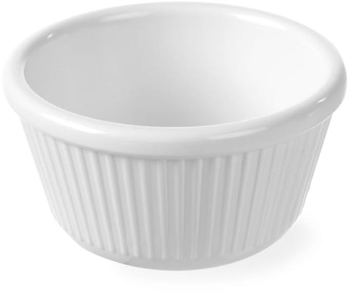HENDI Ramekin – 100 ml – Hygiënisch en stootvast – Geribbeld – Vaatwasmachinebestendig