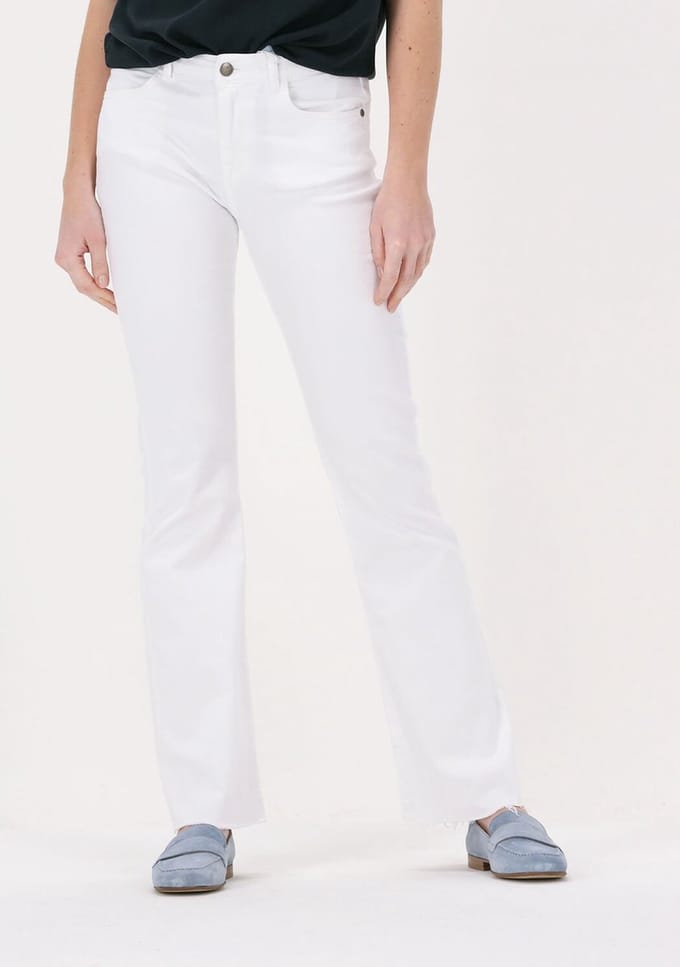 Minus New Enzo Pants Jeans Dames - Broek - Wit - Maat 34