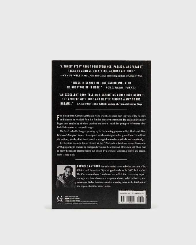 "Where Tomorrows Aren't Promised: A Memoir of Survival and Hope" by Carmelo Anthony