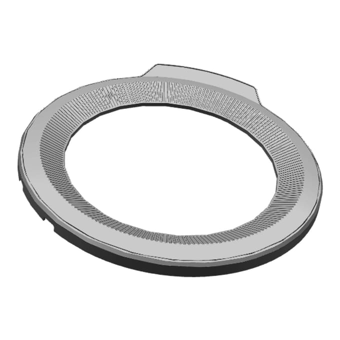AEG deurkader, voorzijde, zwart/grijs, Ruby,Ø490.2mm 140201593021