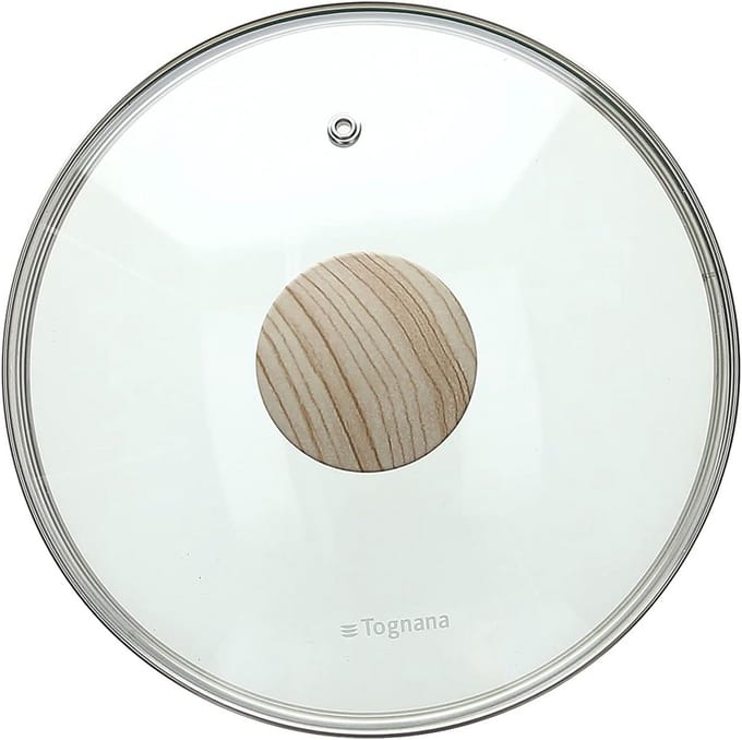 Glazen Kookpan Deksel 20 cm Universeel met Siliconen Rand