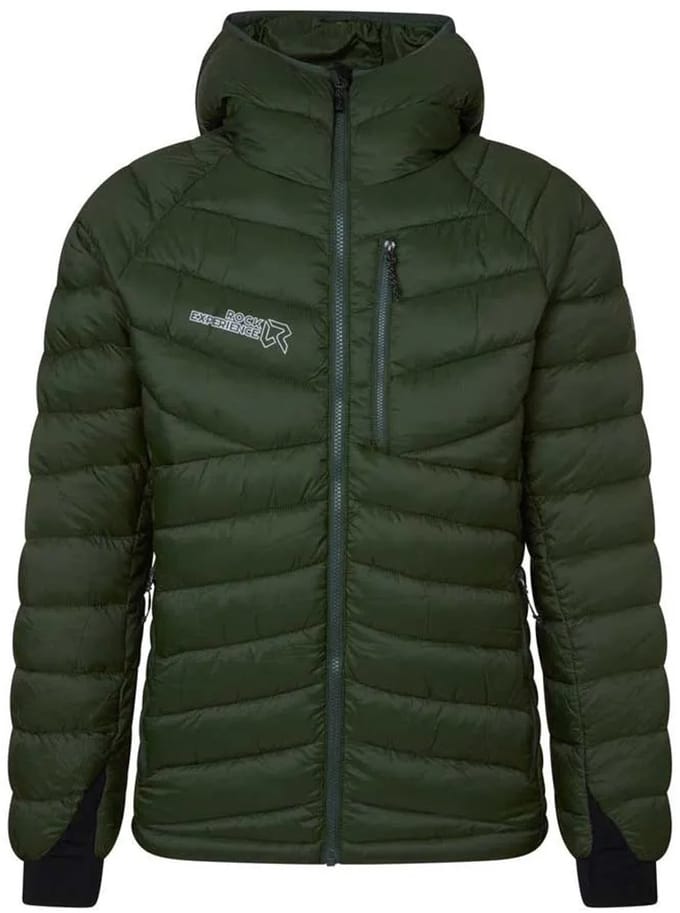 Rock Experience COSMIC PADDED Heren Outdoorjas Groen M - Donsjas