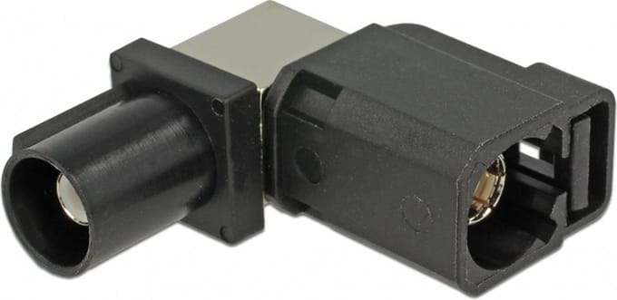 Fakra A (m) - Fakra A (v) haakse antenne adapter - 50 Ohm