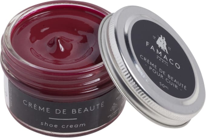 Famaco Creme de Beaute schoensmeer- 50ml - donker rood (rose noire) (343)