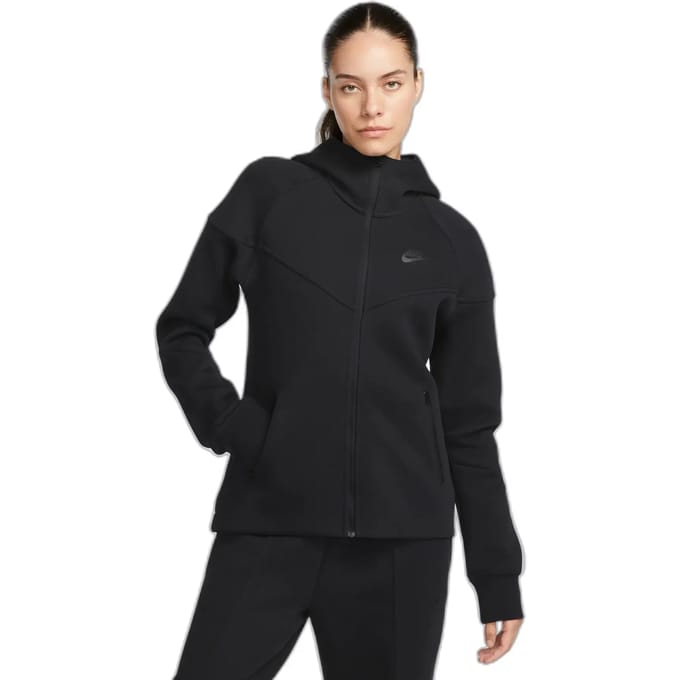 Sportkleding voor dames Tech Fleece Windrunner Full-zip Hoodie Black/black