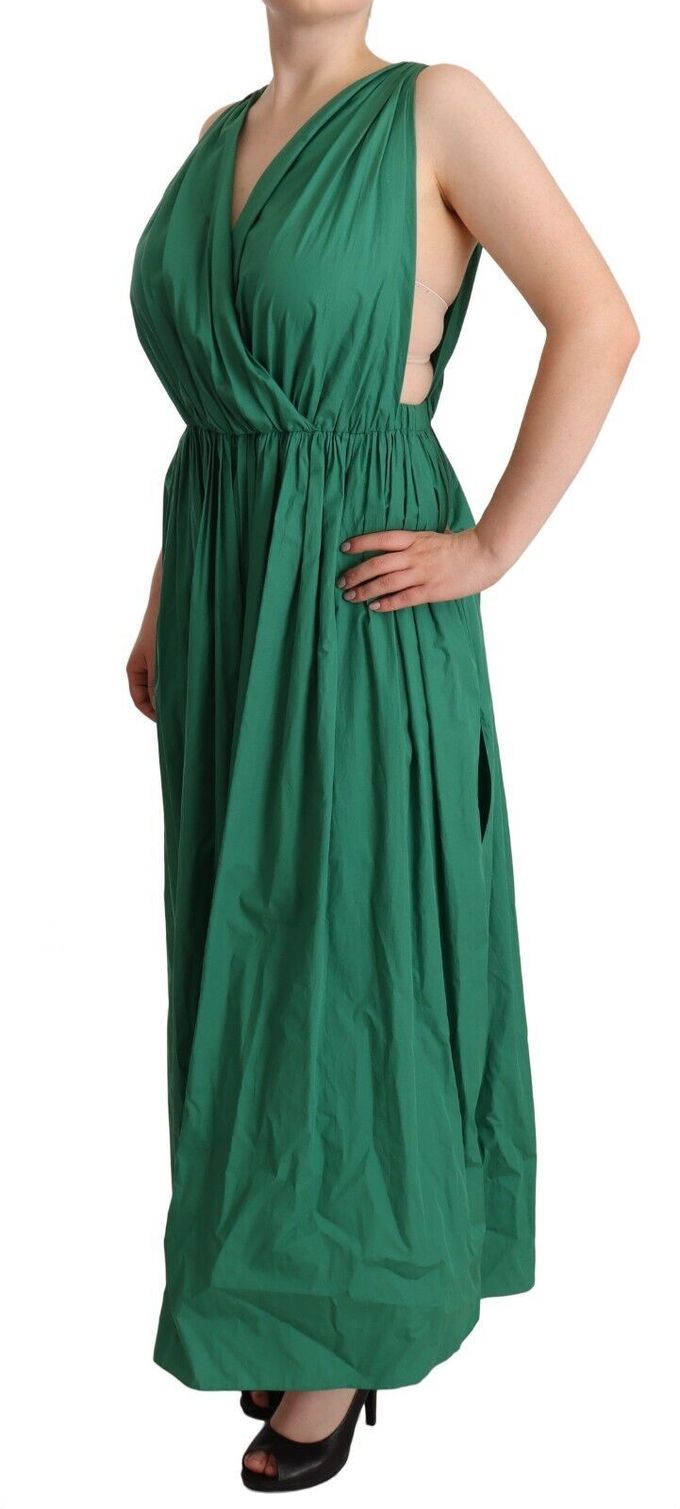 Dolce Gabbana Maxi Jurk Mouwloos V-hals