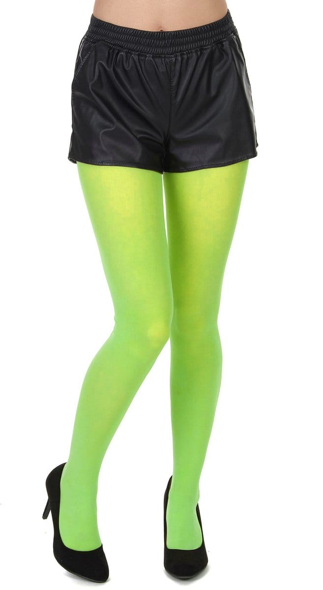 Vegaoo - Fluo groene panty voor volwassenen
