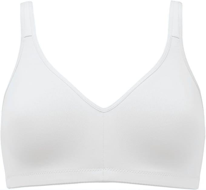 Naturana soft BH met elastische cups maat 80 B/C/D wit