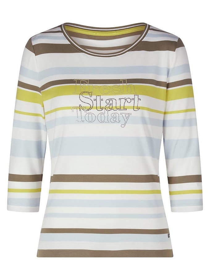 Shirt ronde hals Van BASLER multicolour