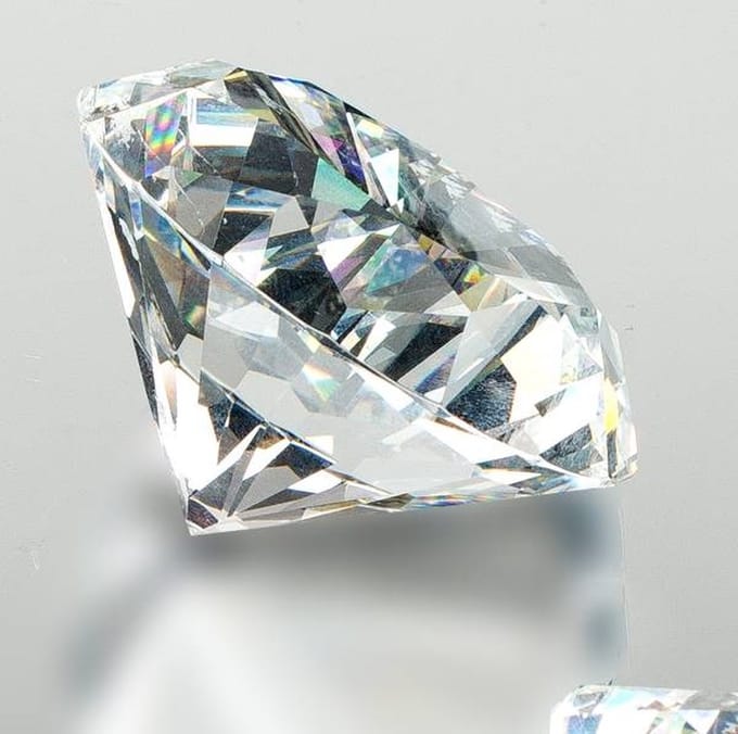 Diamant - Ø 5cm - Glas - Decoratie