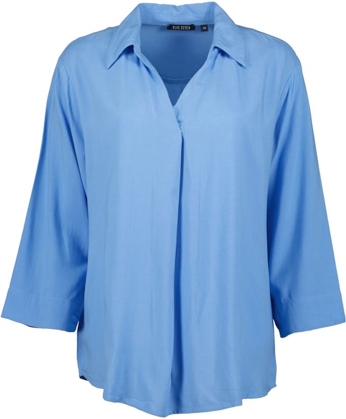 Blue Seven - Blouse 180312 blauw 3/4 mouw Blue Seven - maat 44