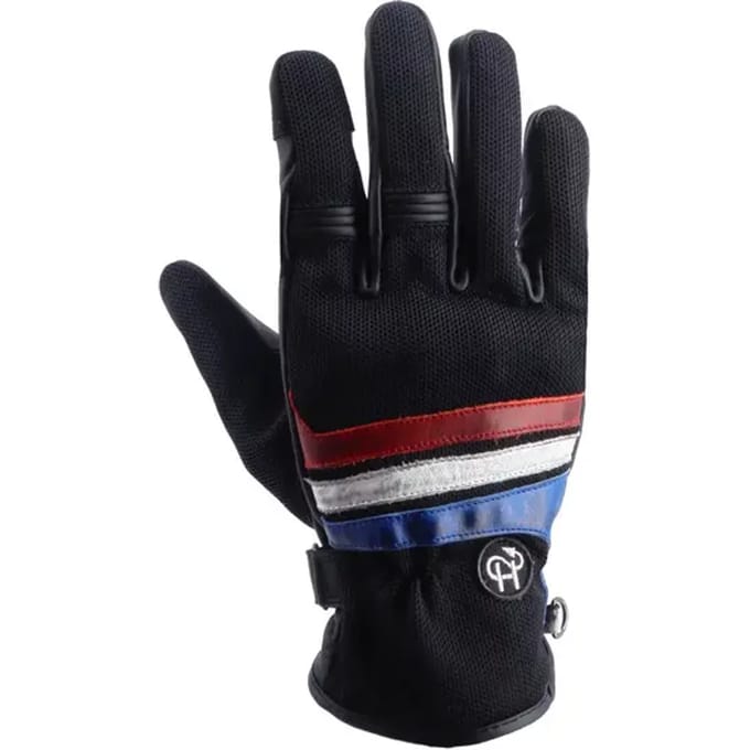 Motorcycle zomerhandschoenen van leer met gaas Helstons Skyline Air
