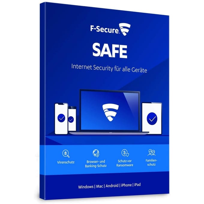 F-Secure Safe Internet Security 3 Apparaten / 1 Jaar