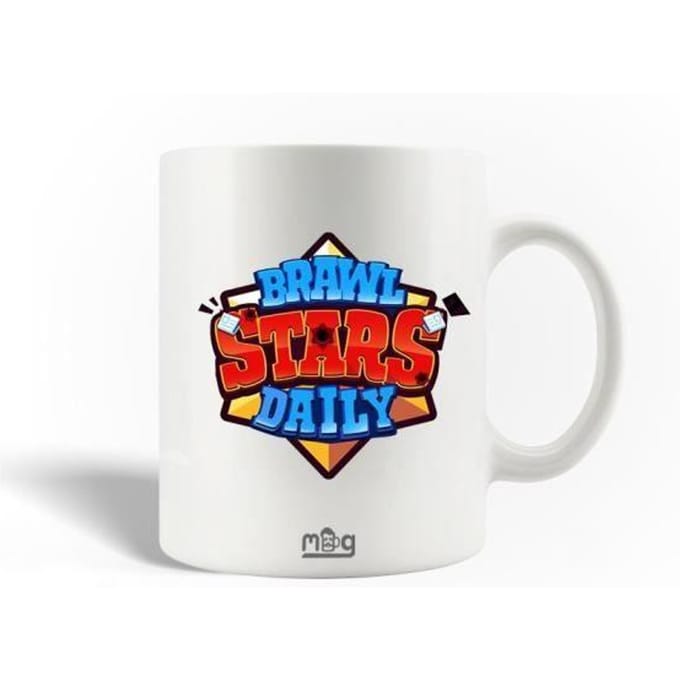 Mug en Céramique - Brawl Stars - Daily - 30cl - Compatible Lave-Vaisselle - Blanc