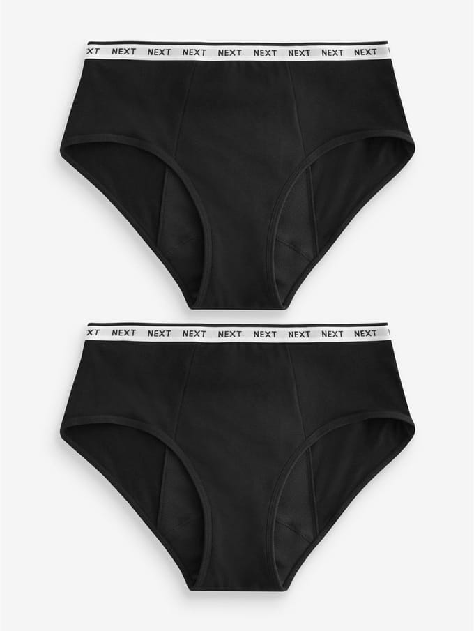 Next - Dames - 2 menstruatieslips voor hevige bloeding - Zwart