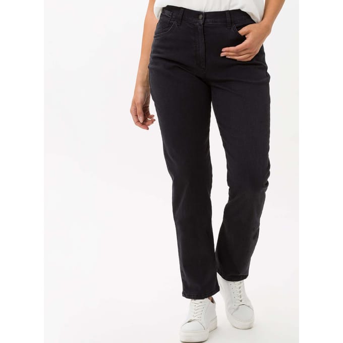 Raphaela by Brax Dames Jeans  Style CORRY SLASH BLACK + EFFEKT, denim lichtgrijs, maat 36K