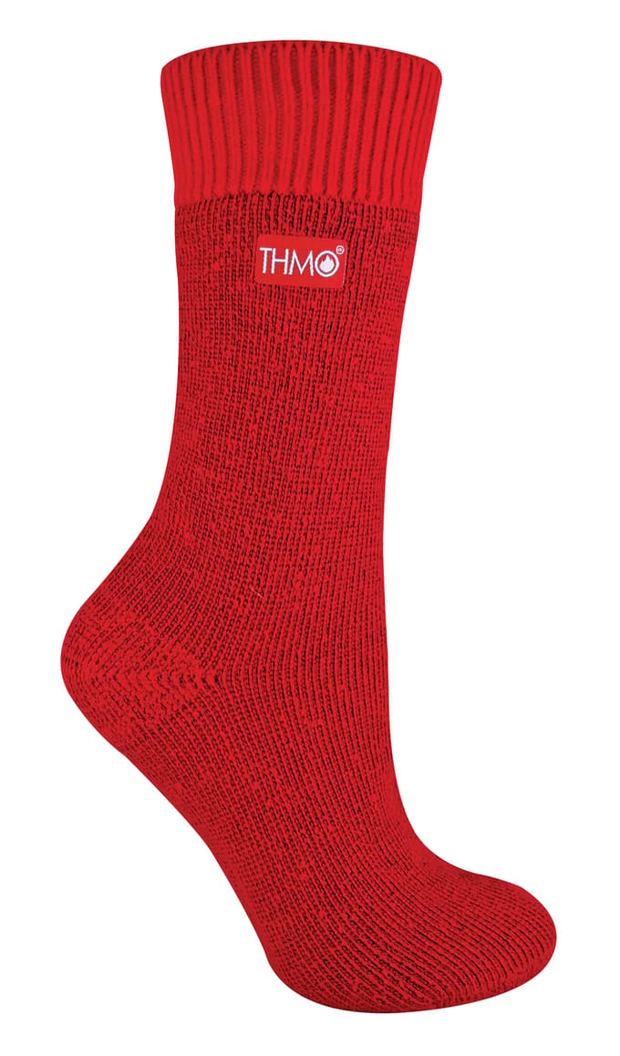THMO - Set van 3 wintersokken voor dames met comfortbovenkant - Rood