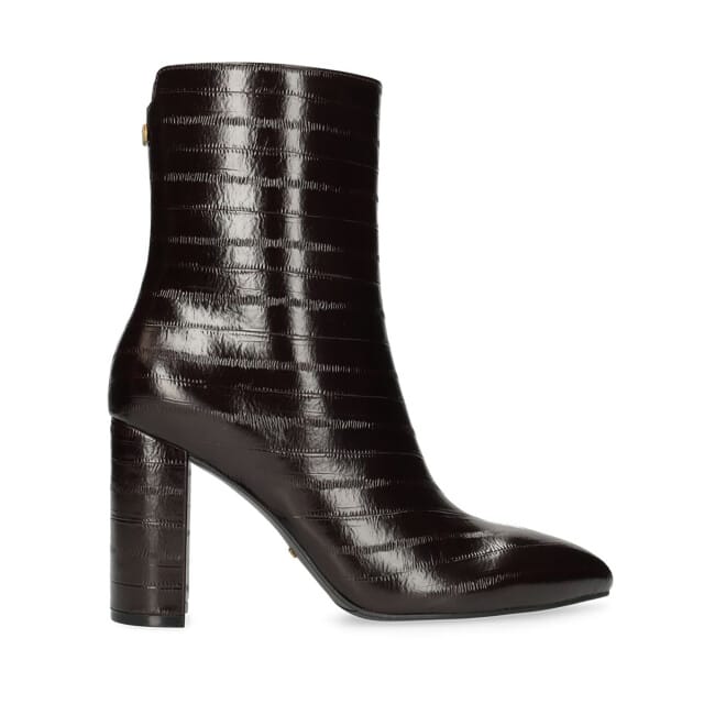 Mexx Vida Indy Enkellaarsjes - Enkelboots met rits - Dames - Bruin - Maat 40