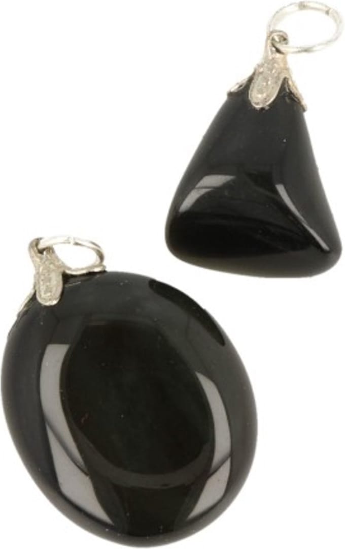 Obsidiaan regenboog edelsteen hanger