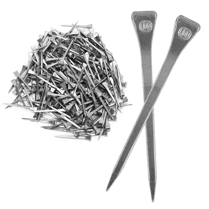 250 STUKS E6 Hoge Kwaliteit Hoefnagel Staal Hoefpin Stevig Bevestigen Paard Gereedschap Accessoire gray