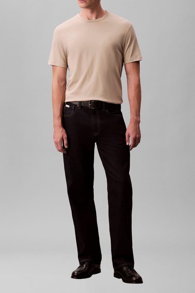 Calvin Klein Ss Supima Chest Emboidery Tee Ancient Marble Taglia: XL | Magliette basic Outlet | Uomo