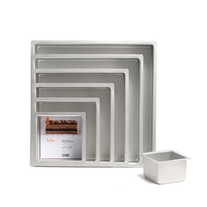 Aluminium Bakvorm 20 X 20 X 10 Cm Decora