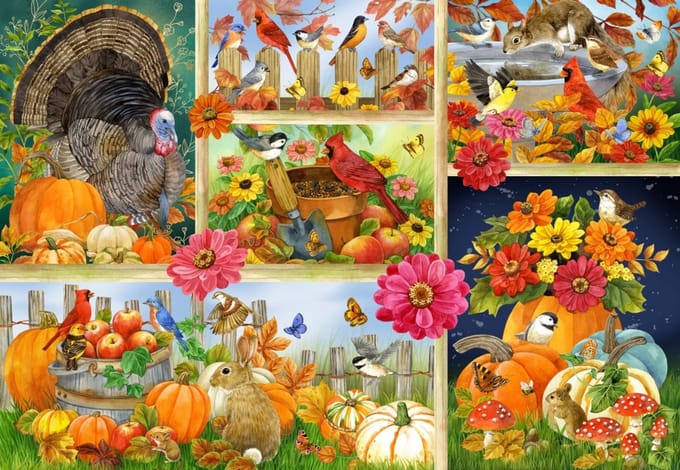Bluebird Puzzle herfst kleuren legpuzzel - 1000 stukjes.